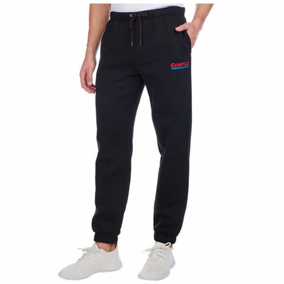 Kirkland Signature Pants Men Costco Wholesale Logo Jogger Black